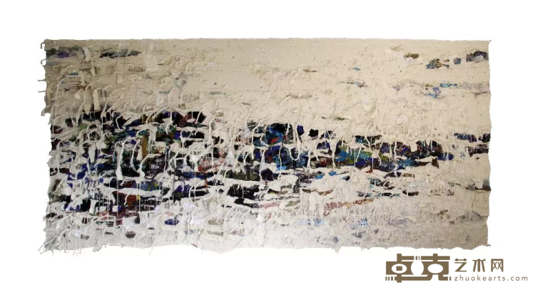 《Embun Upas - Frost》 Gatot Pujiarto 300x600cm 2019 canvas, textile, thread