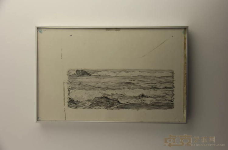《一分钟的海》 石至莹 1分1秒 2009年 逐帧手绘动画，无声循环播放