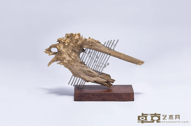 《织造B·11》 傅新民 66x20x40cm 2017年 木、钢