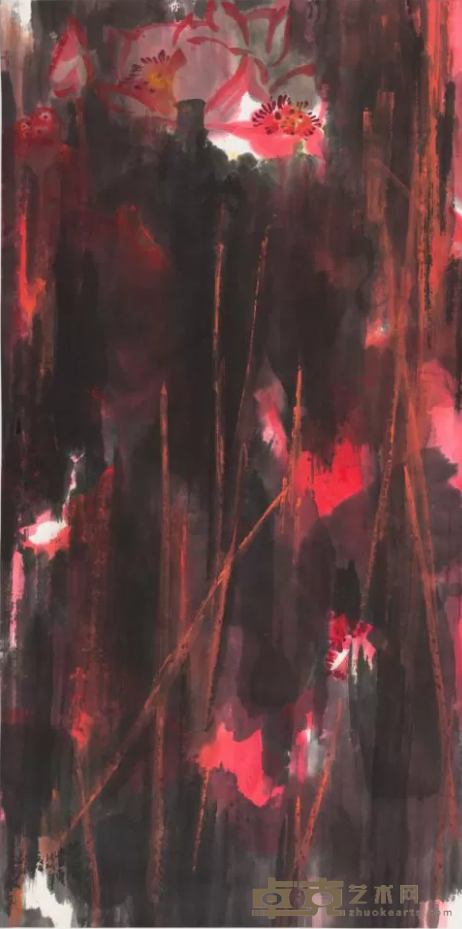 《并丽当夏》 洪波 138×68CM