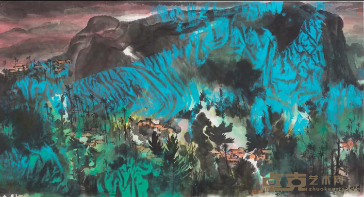 《爱夕阳》 洪波 97×180CM