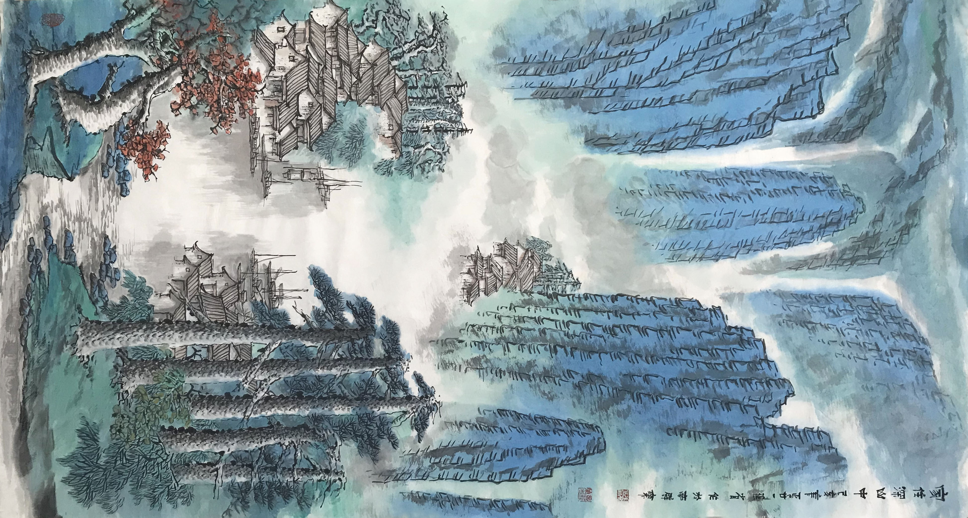 家住深山中180X96CM