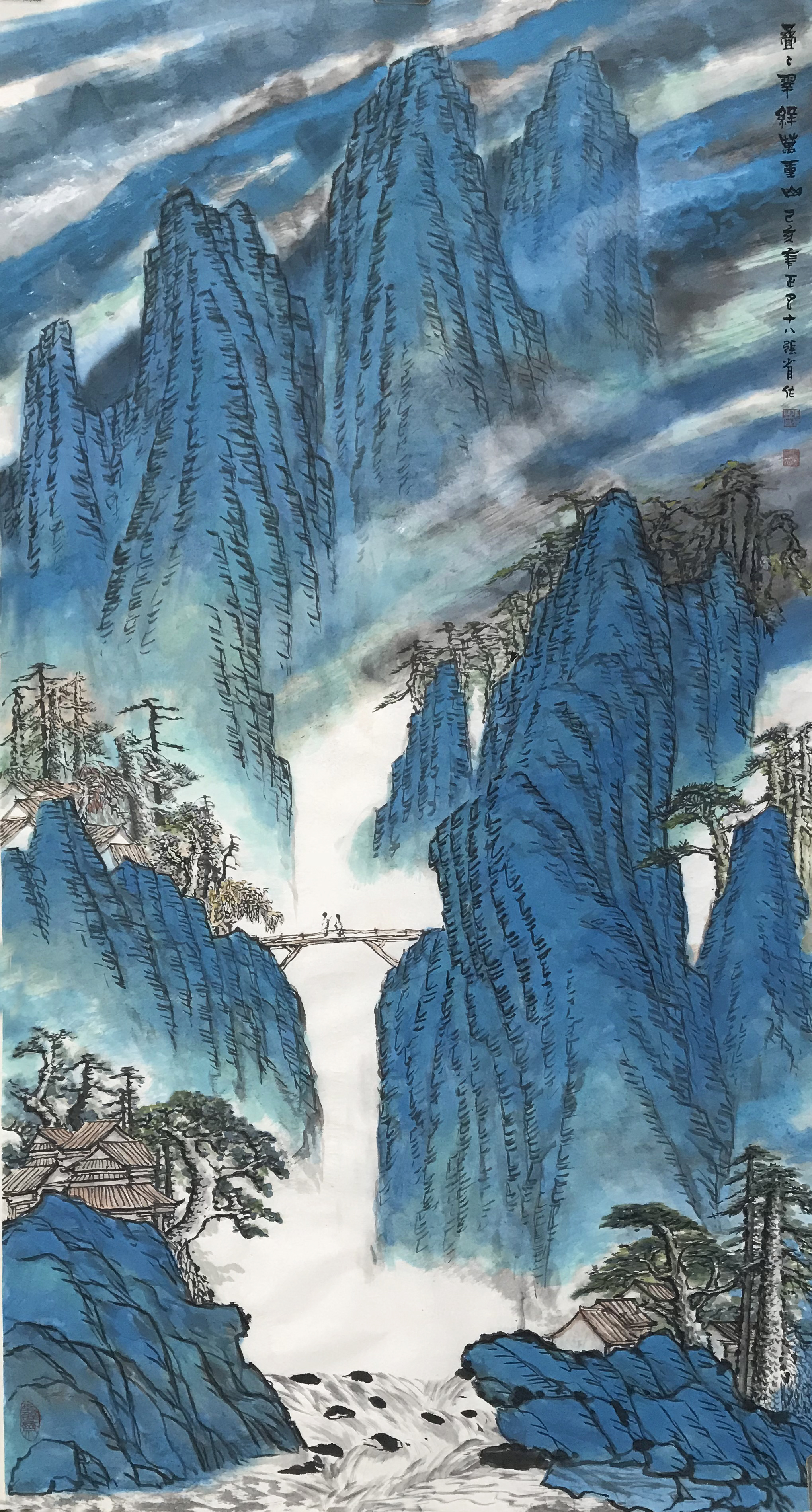 叠叠翠绿万重山180X96CM