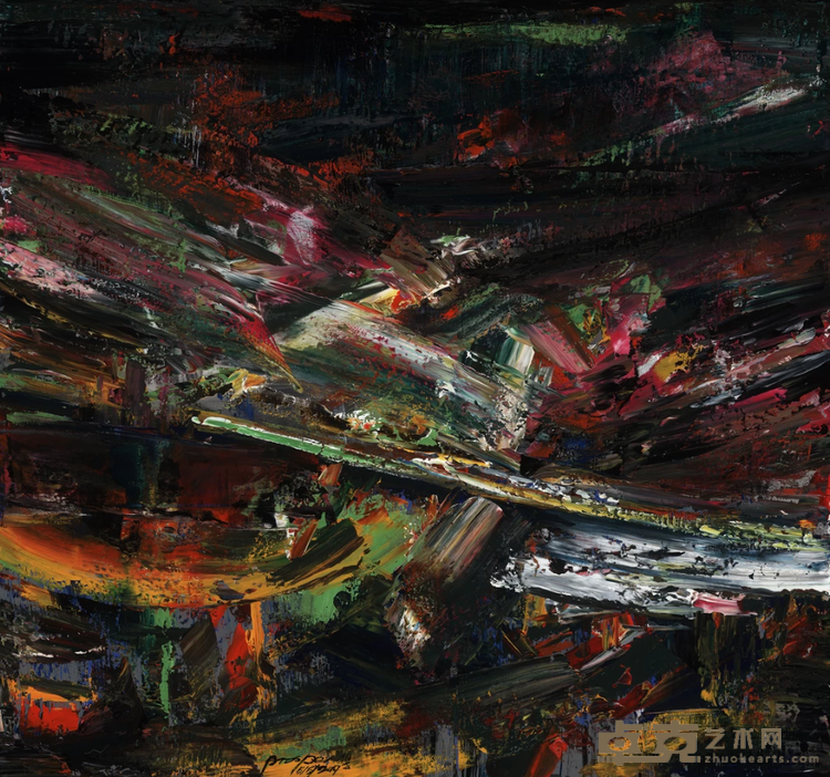 《西藏记忆03》 张肇达 200x200cm 2019年