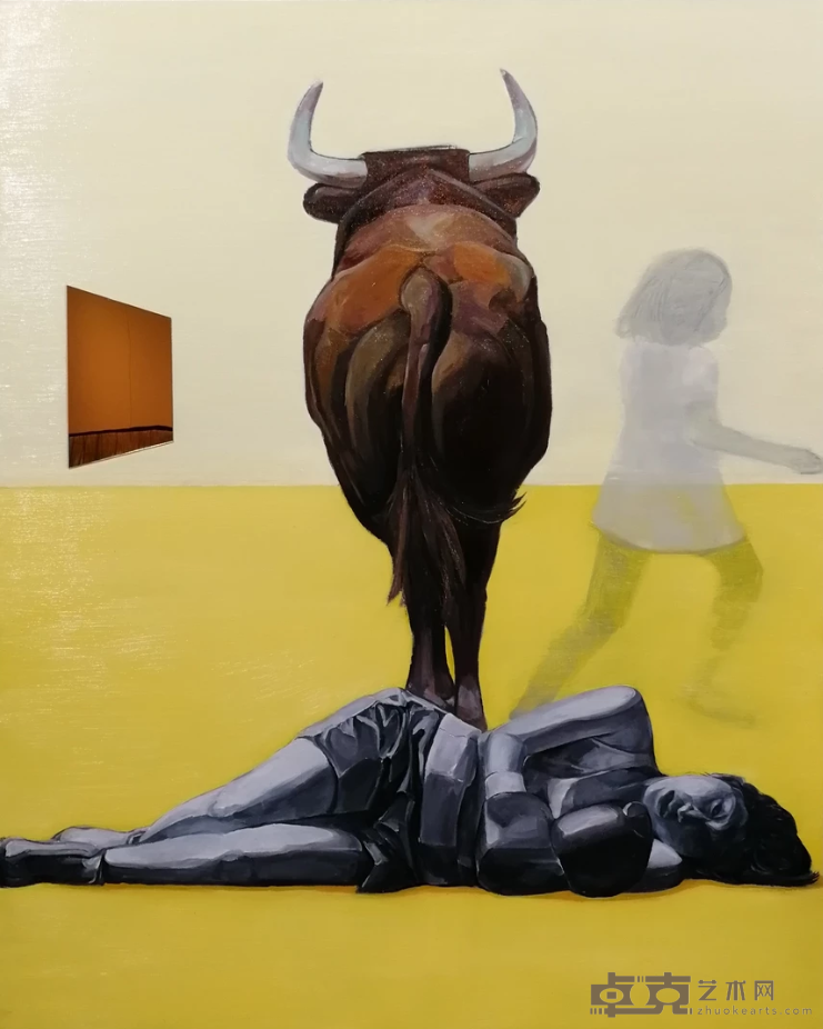 《逃避与挑战之二安藤樱的一次挣扎》 周艺星 150×120cm 2019年