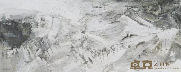 《山门14》 赵文华 316x128cm 2017年 布面油画
