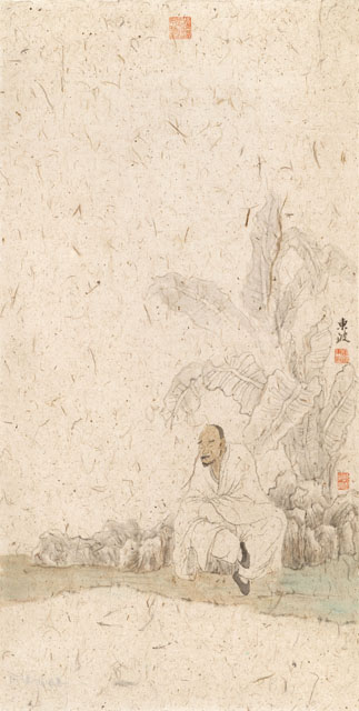 18 姜东波 罗汉图之一 纸本水墨 35×70cm 2019