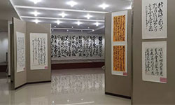 王智斌礼县个展动态系列之二：展览现场布置工作已完成