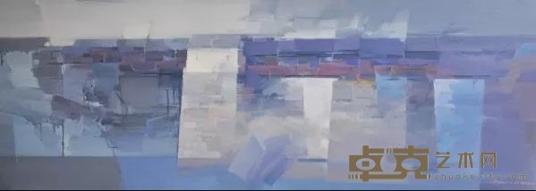 《彩虹桥》 陈建民 55×150cm 2013年 布面油画