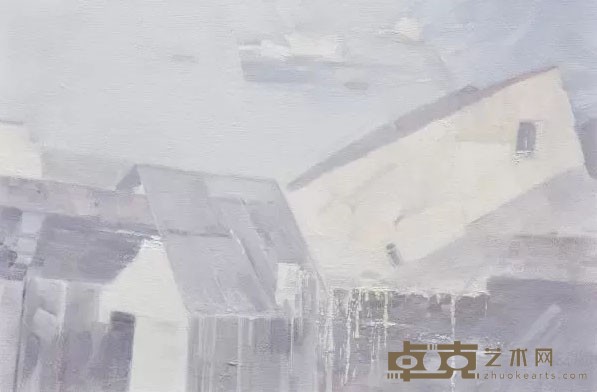 《麻城农舍》 陈建民 50x70cm 2010年 布面油画