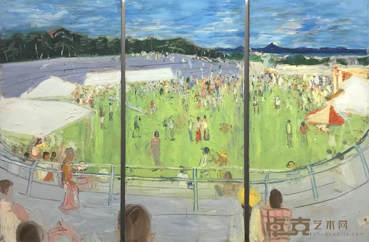 《露天音乐会》 章剑 200x300cm