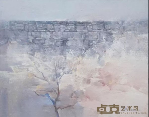 《三月风》 陈建民 40×50cm 2008年 布面油画