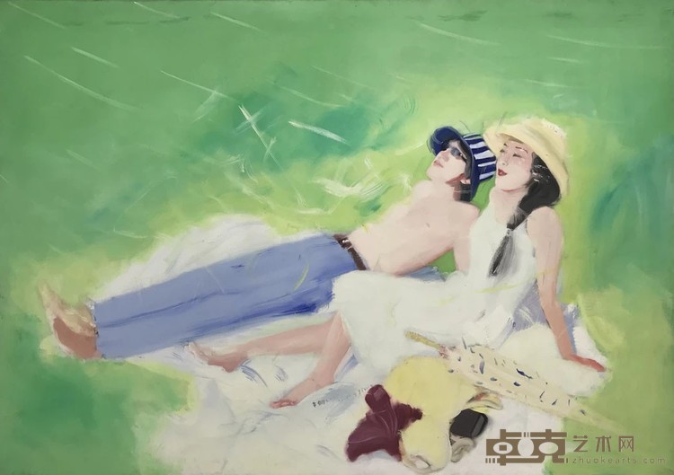 《草地上》 章剑 140x200cm