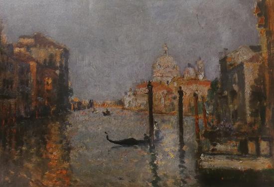  颜文樑《威尼斯运河》1930年  图片翻印自《颜文樑》画册
