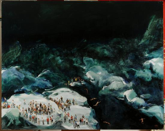 2013年《跳水》 200x250cm布面油画