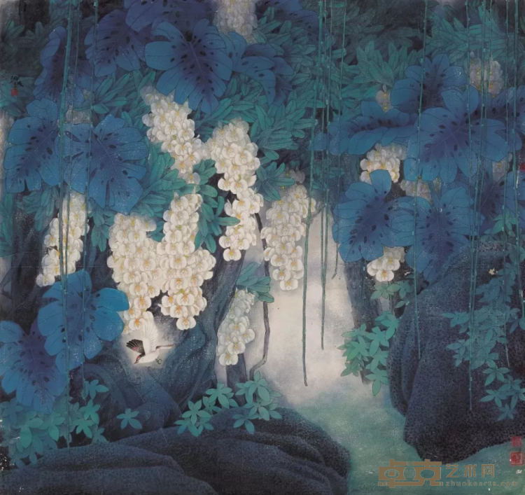 《四季·惊蛰》 陈湘波 143×156cm 1994年 纸本设色