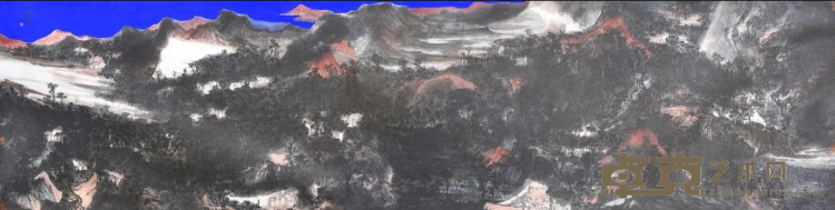 《青云系列之一》 魏广君 124x488cm 2015年 纸本设色