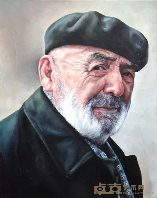 《Z.哈比布洛耶夫肖像》 博伊莫罗多夫·贝佐德（塔吉克斯坦） 50x40cm 2014年 布面油画