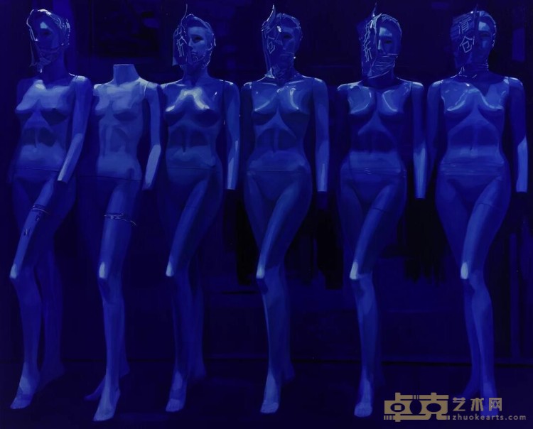 《蓝调》 刘曼文 162x200cm 2018年 布面油画