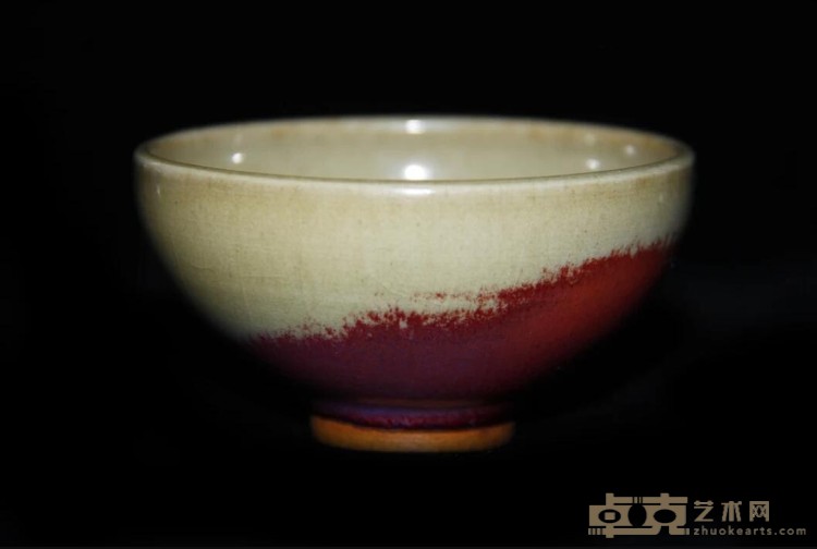 姹紫嫣红鸡心杯（紫红） 任星航 口径：8cm，高：4.5cm 钧瓷