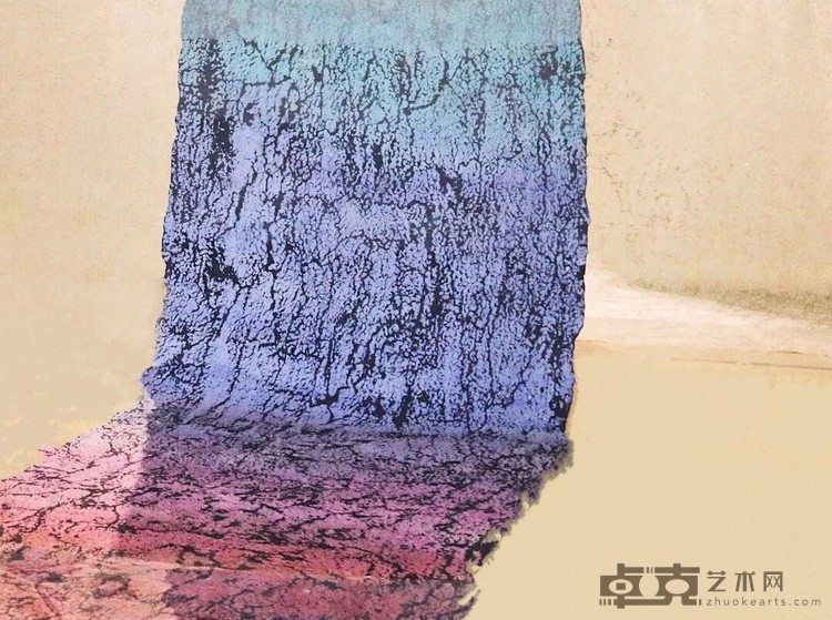 14-21 胡声平 141x589cm 2014 手工纸，丙烯