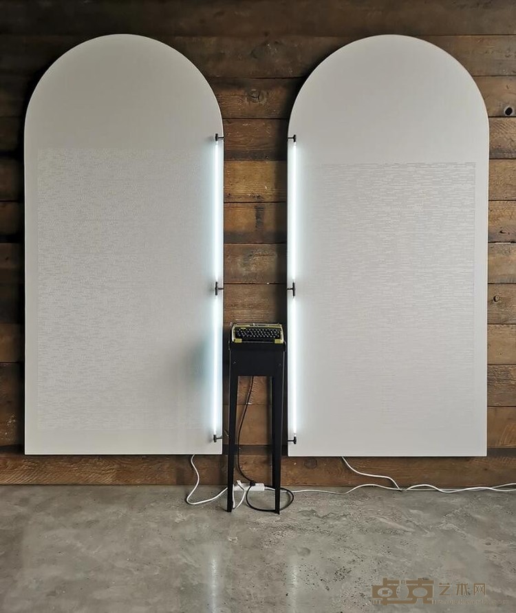 1、2、1、1、3...... 陈彧凡 220×115cm × 2 + 38×32×90cm 2011 - 2015 布面综合技法, 机械装置