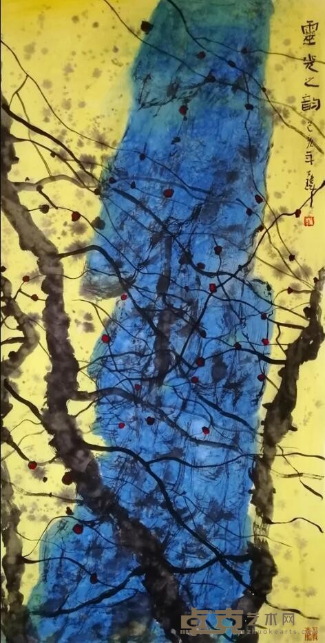 《灵光之韵》 张大玮 138x68cm 纸本水墨
