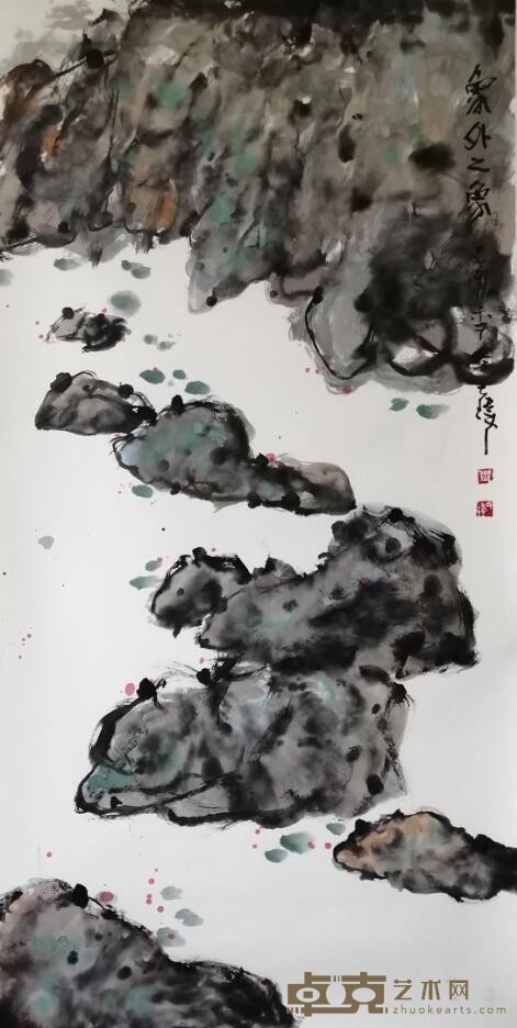 《象外之象》 张大玮 138x68cm 纸本水墨