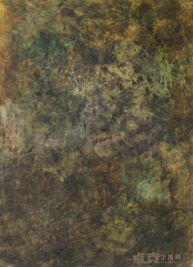 《林间三》 吴笠帆 99x70cm 2019年 纸本综合