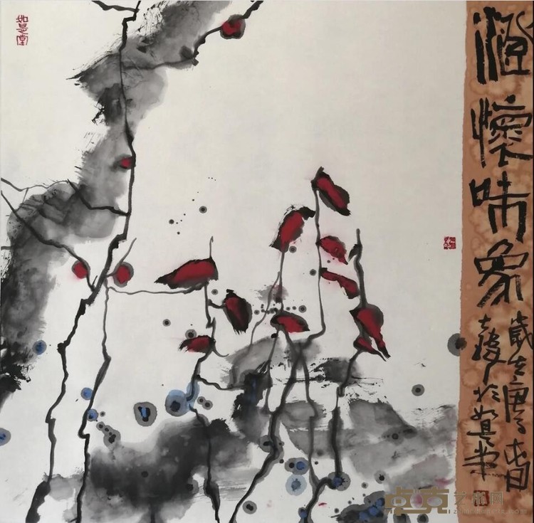 《澄怀味象》 张大玮 68x68cm 纸本水墨