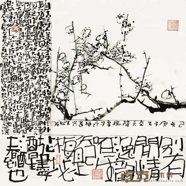 《闲情逸韵》 朱松发 50×50cm