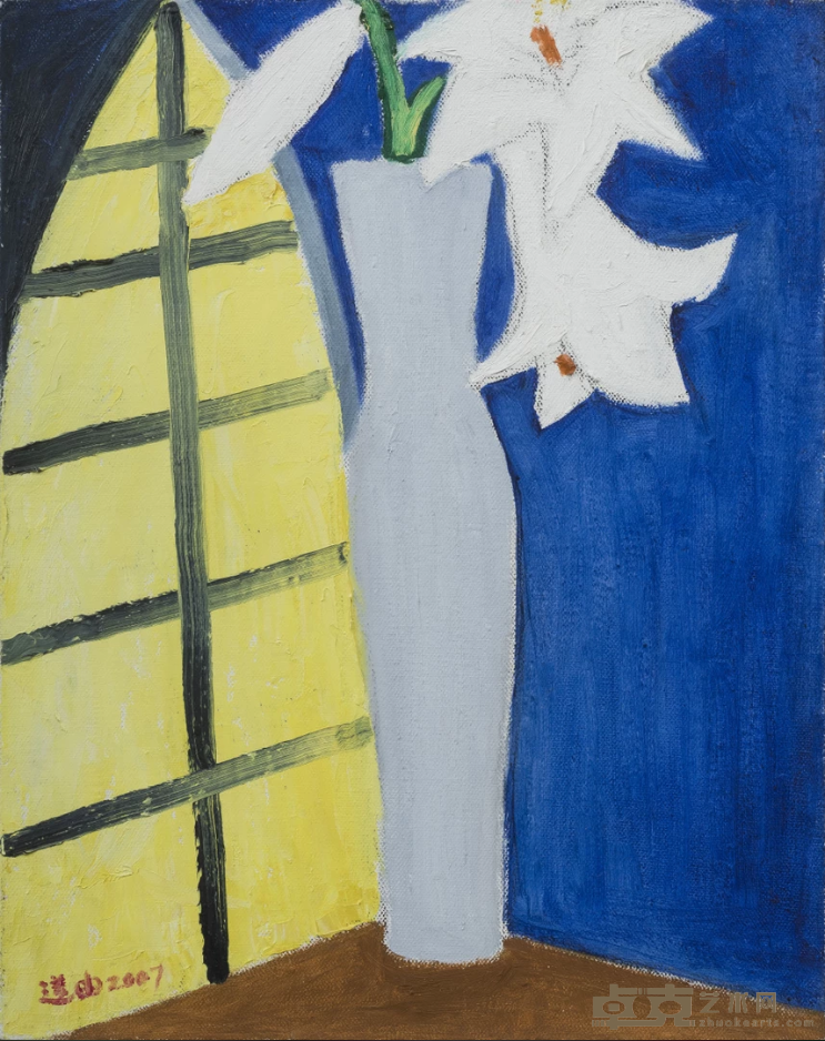《修女 Nun》 55x75cm 2007年 布面油画_Oil on canvas