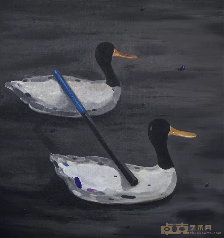 《爱情》 周多任 76x82cm 2015年 布面油画