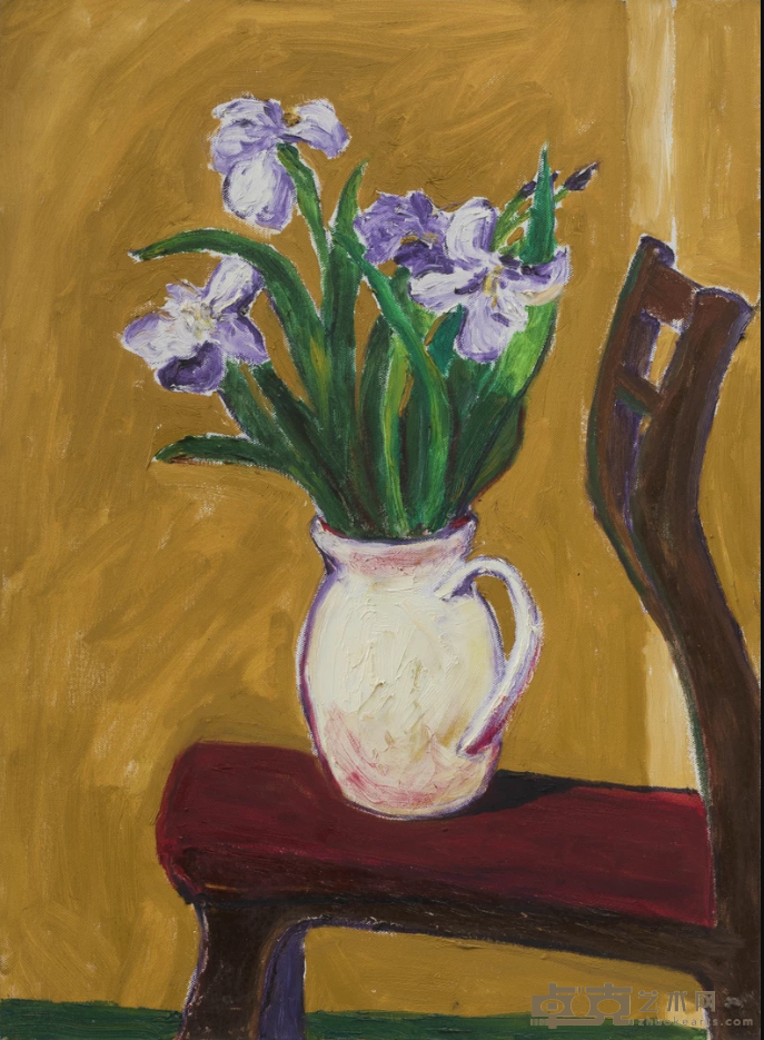 《花13 FloweXIII》 55x75cm 2020年 布面油画_Oil on canvas