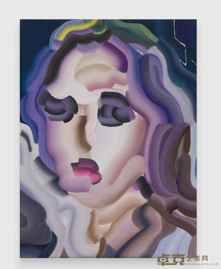 《薇薇安》 丁力 40x30cm 2019年 布上油画