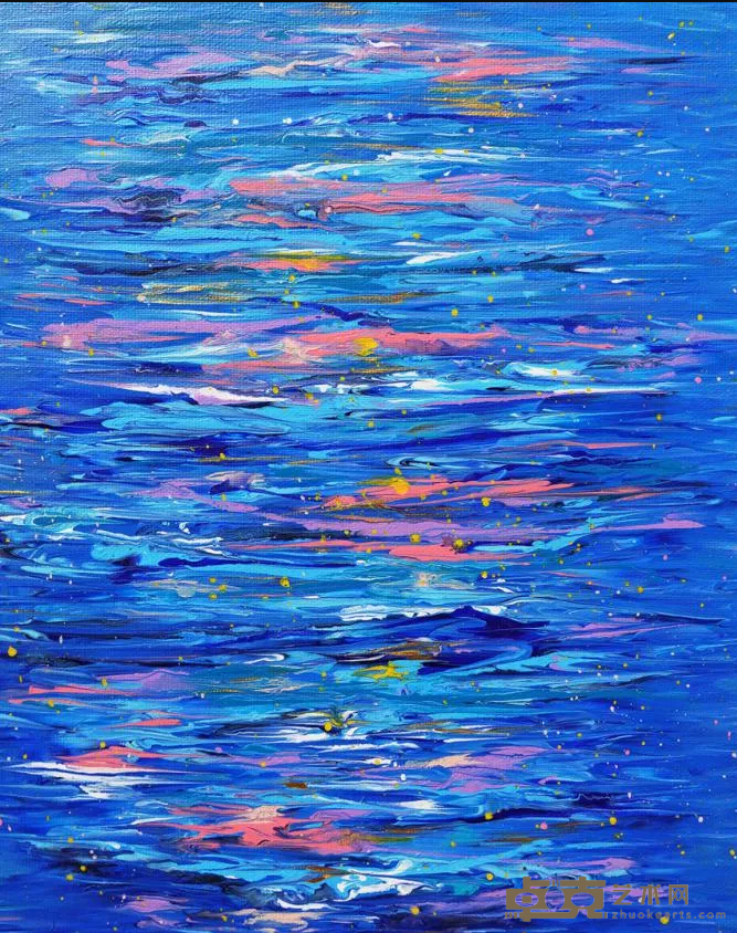 《心河系列1》 戴曼婷 40x50cm 2020年 综合材料