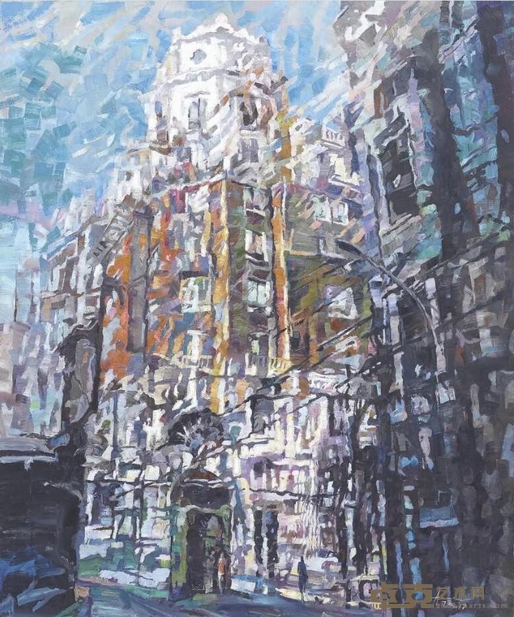 《邬达克建筑 Hudechs》 王维安 120x100cm 2018年