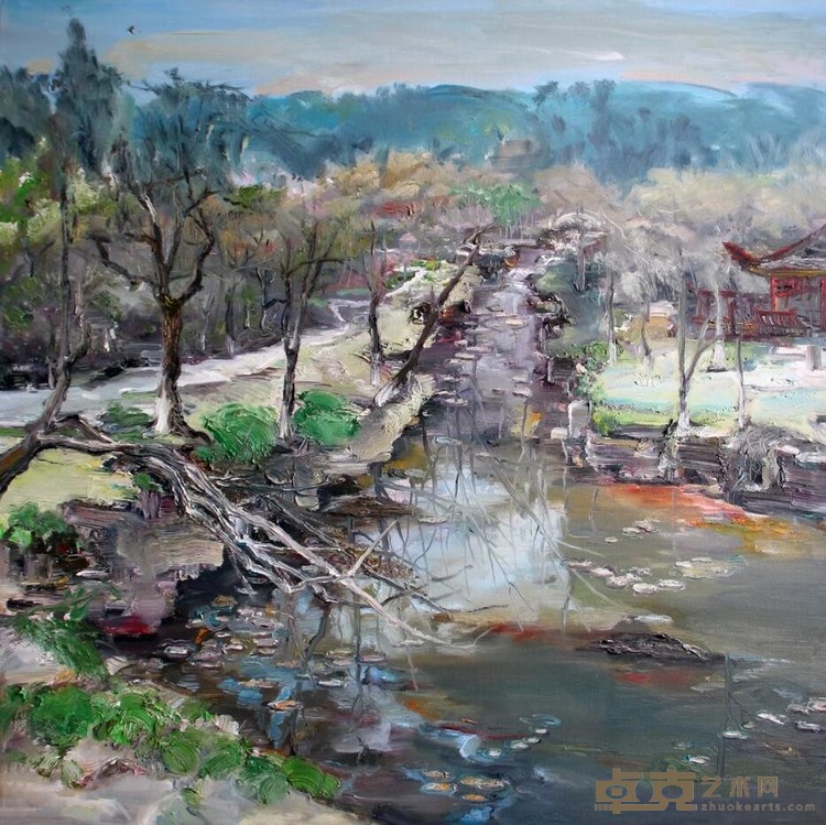 《虞——新公园》 张洁 120x120cm 2014年