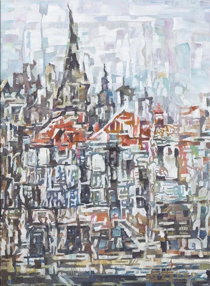 《泰晤士小镇 Thames town》 王维安 60x80cm 2016年
