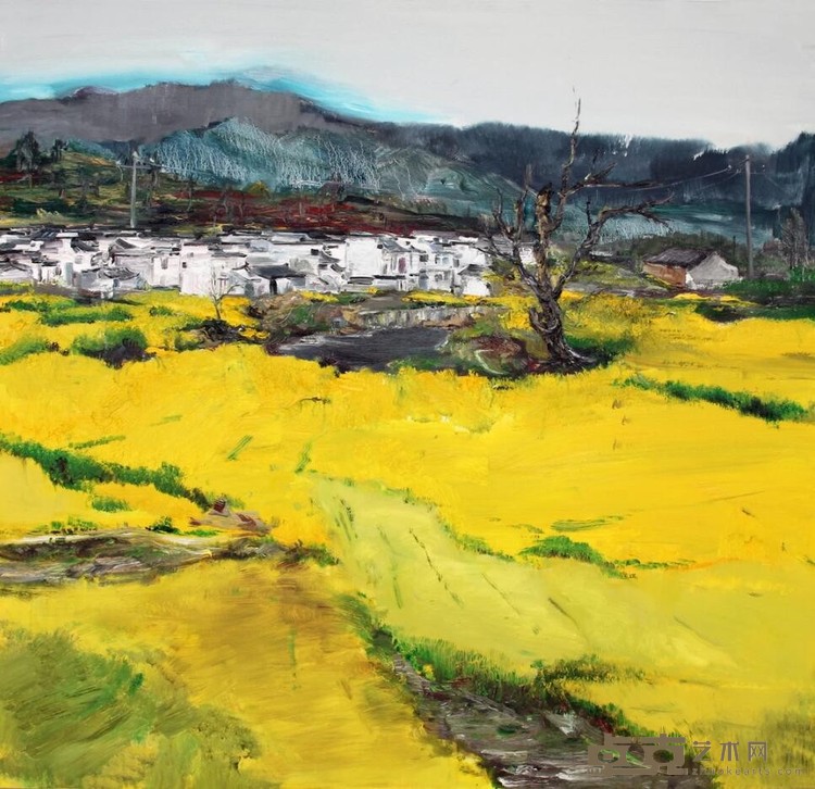 《虞——春望》 张洁 120x120cm 2014年