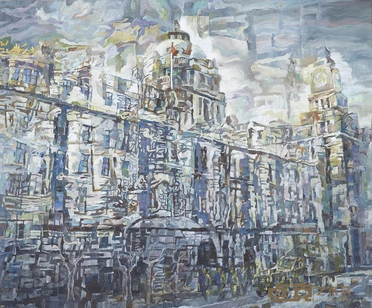 《攻克外滩 Liberation of Shanghai》 王维安 80x60cm 2018年
