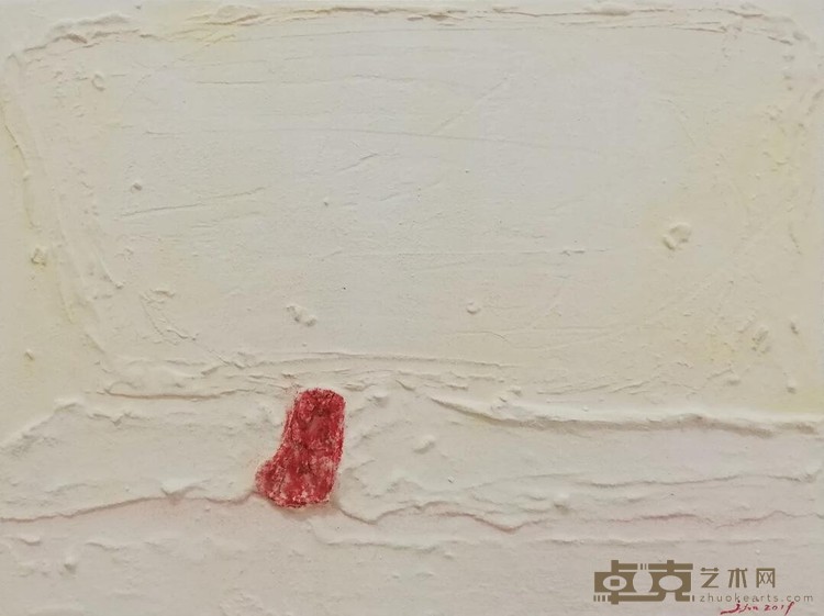 《虹》 张新武 60*80CM 2019 岩彩