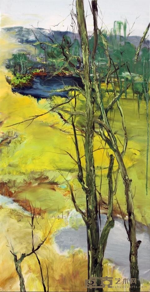 《联画：迷雾三之清奇简淡》 张洁 140x70cm 2015年