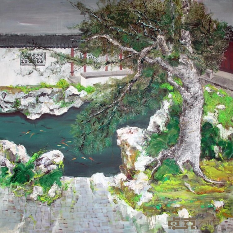 《虞——燕园》 张洁 120x120cm 2014年