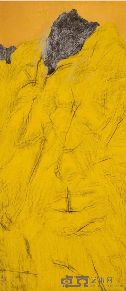 《昆仑山-拓山系列》 张健 197x85cm 纸本设色