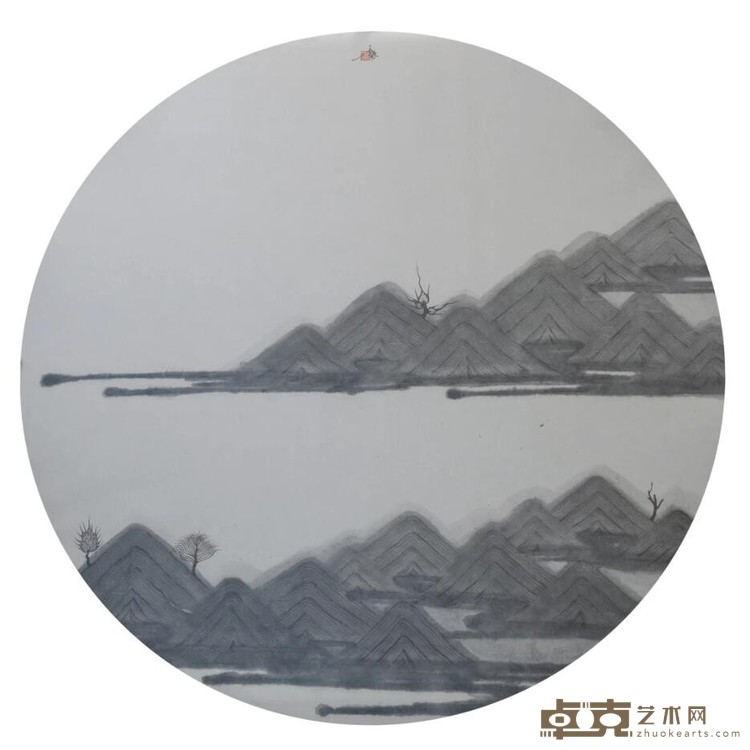 《溶溶太虚》 姚永强 D：85cm 宣纸水墨