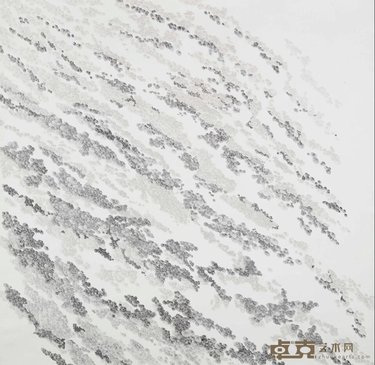 《无题》 黄圆静 200x200 cm 宣纸水墨