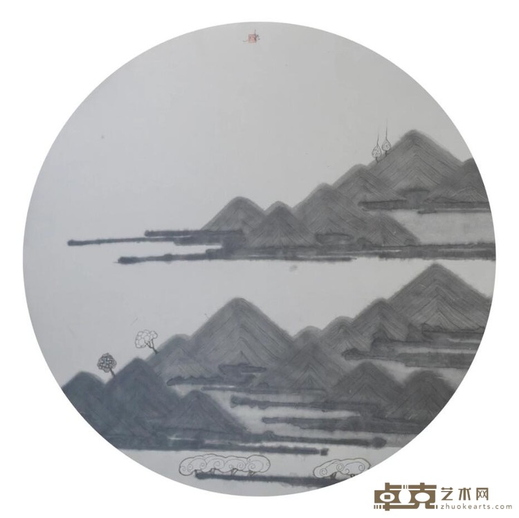 《南风清扬》 姚永强 D：85cm 宣纸水墨