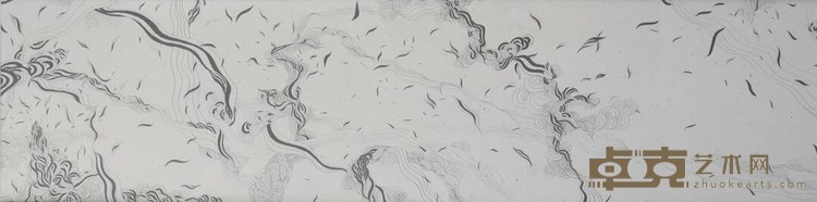 《无题》 黄圆静 178x36.5cm 宣纸水墨