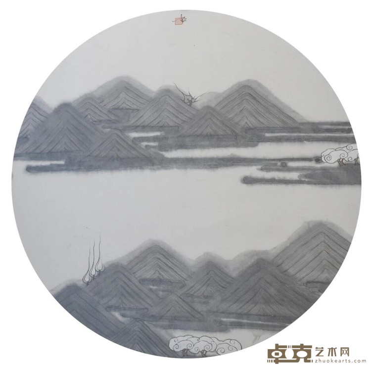《望舒》 姚永强 D：60cm 宣纸水墨